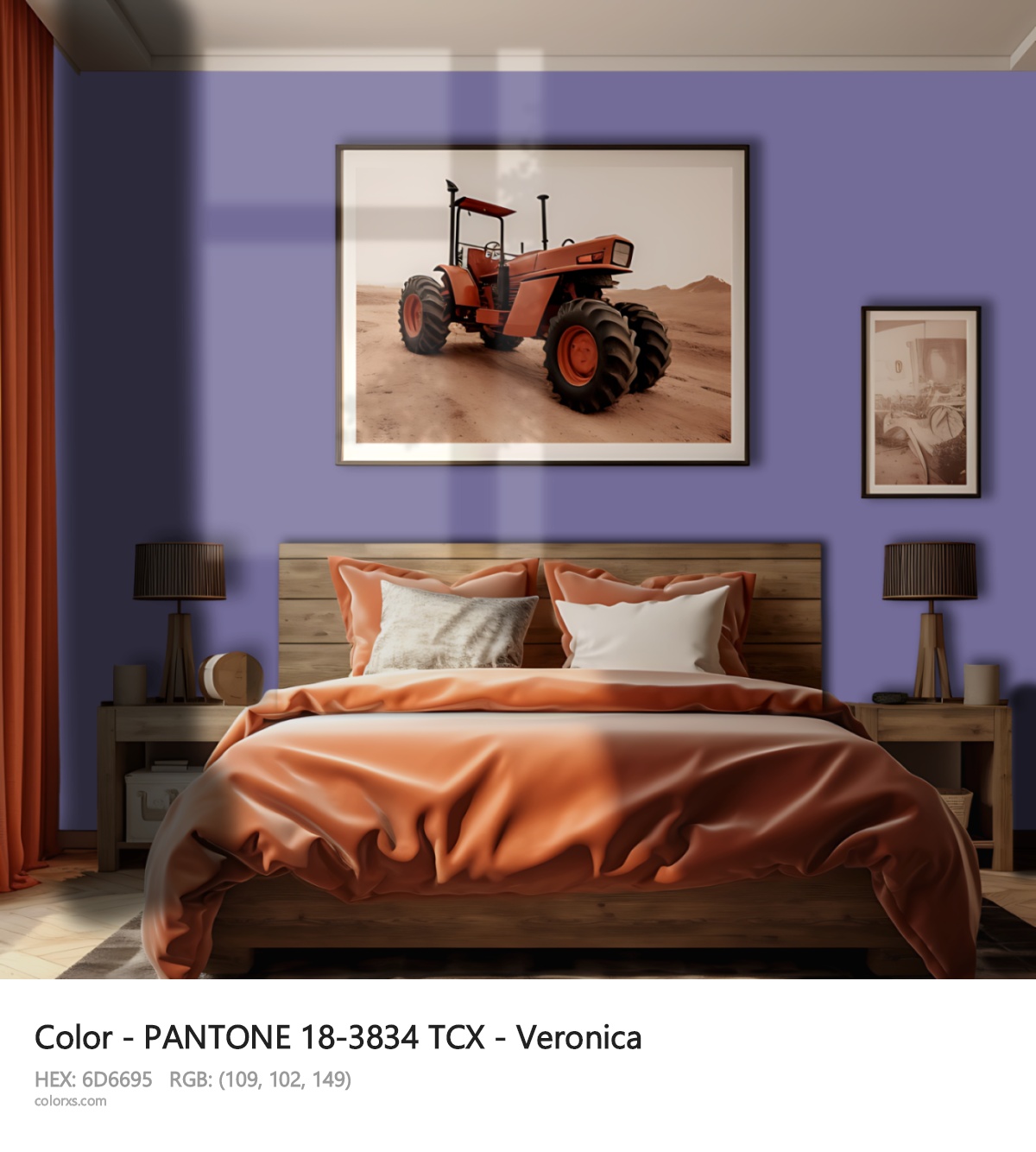 About PANTONE 18-3834 TCX - Veronica color - its meaning and example