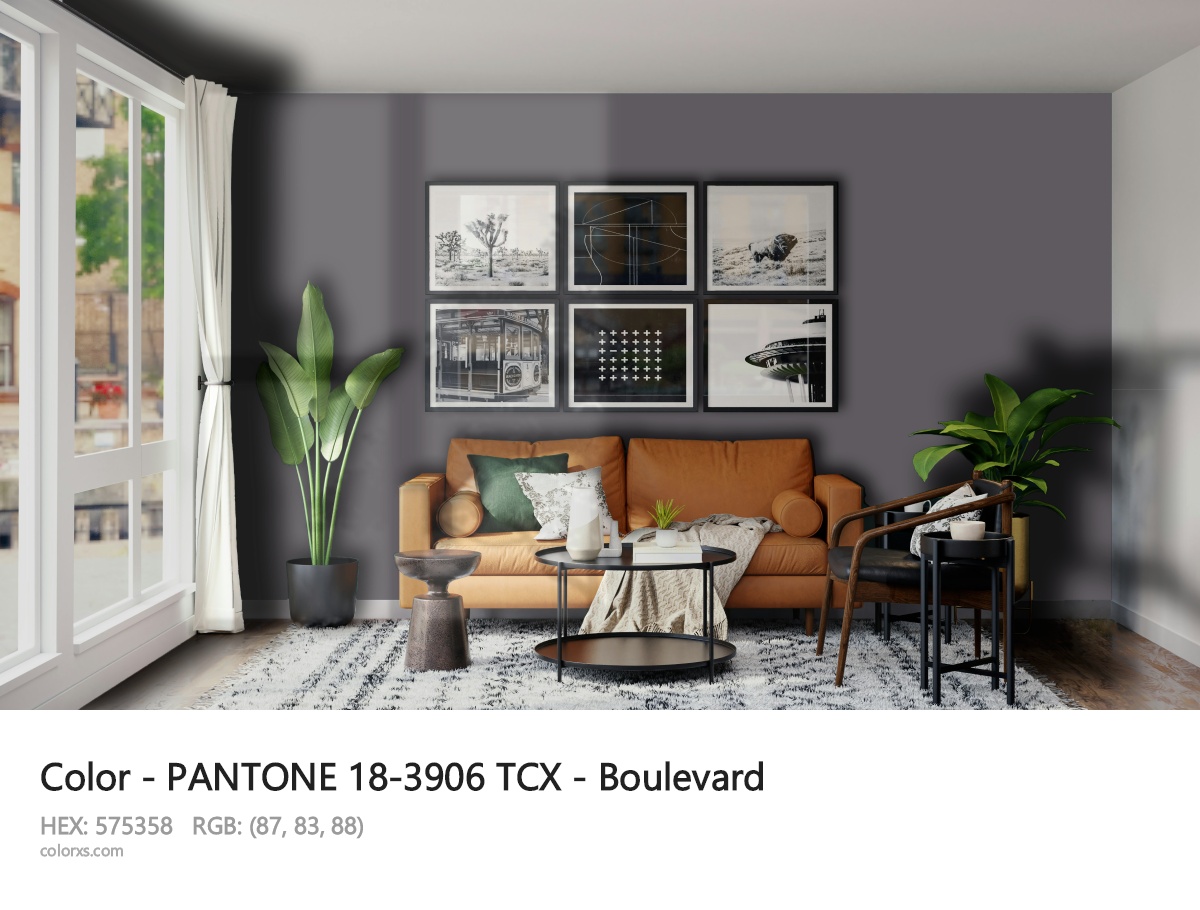 About PANTONE 18-3906 TCX - Boulevard color - its meaning and example