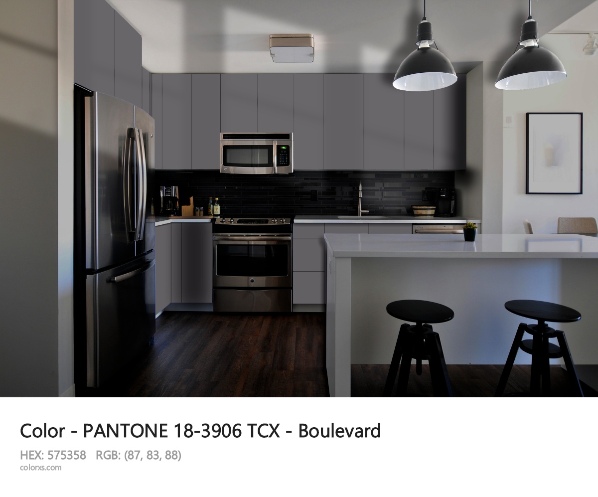 PANTONE 18-3906 TCX - Boulevard CMS modular kitchen design
