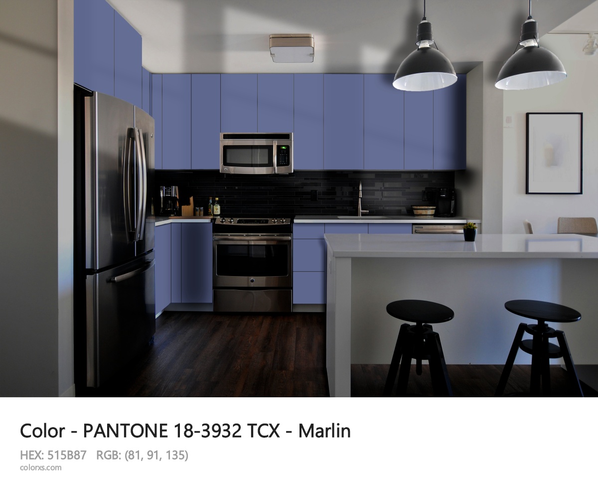 PANTONE 18-3932 TCX - Marlin CMS modular kitchen design