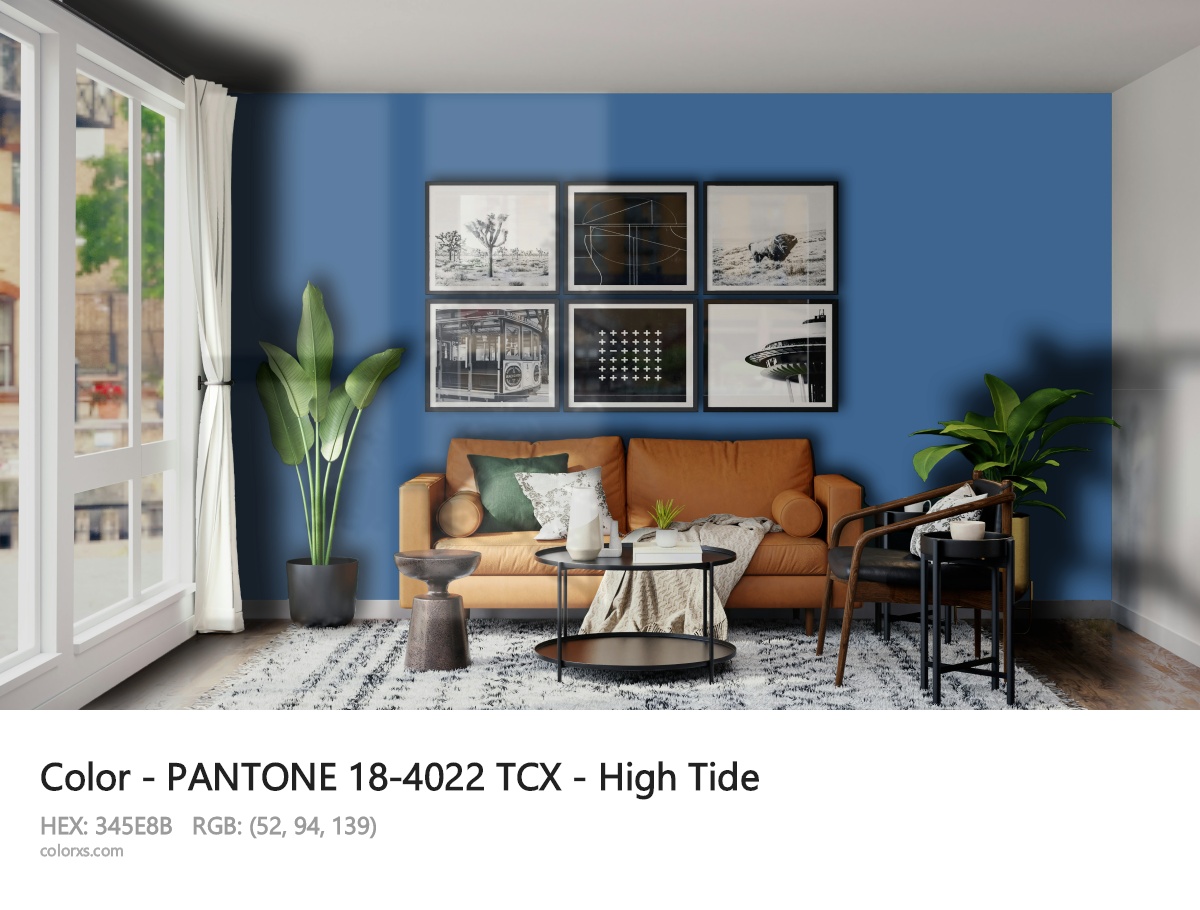 PANTONE 18-4022 TCX - High Tide CMS modern minimalist living room interior