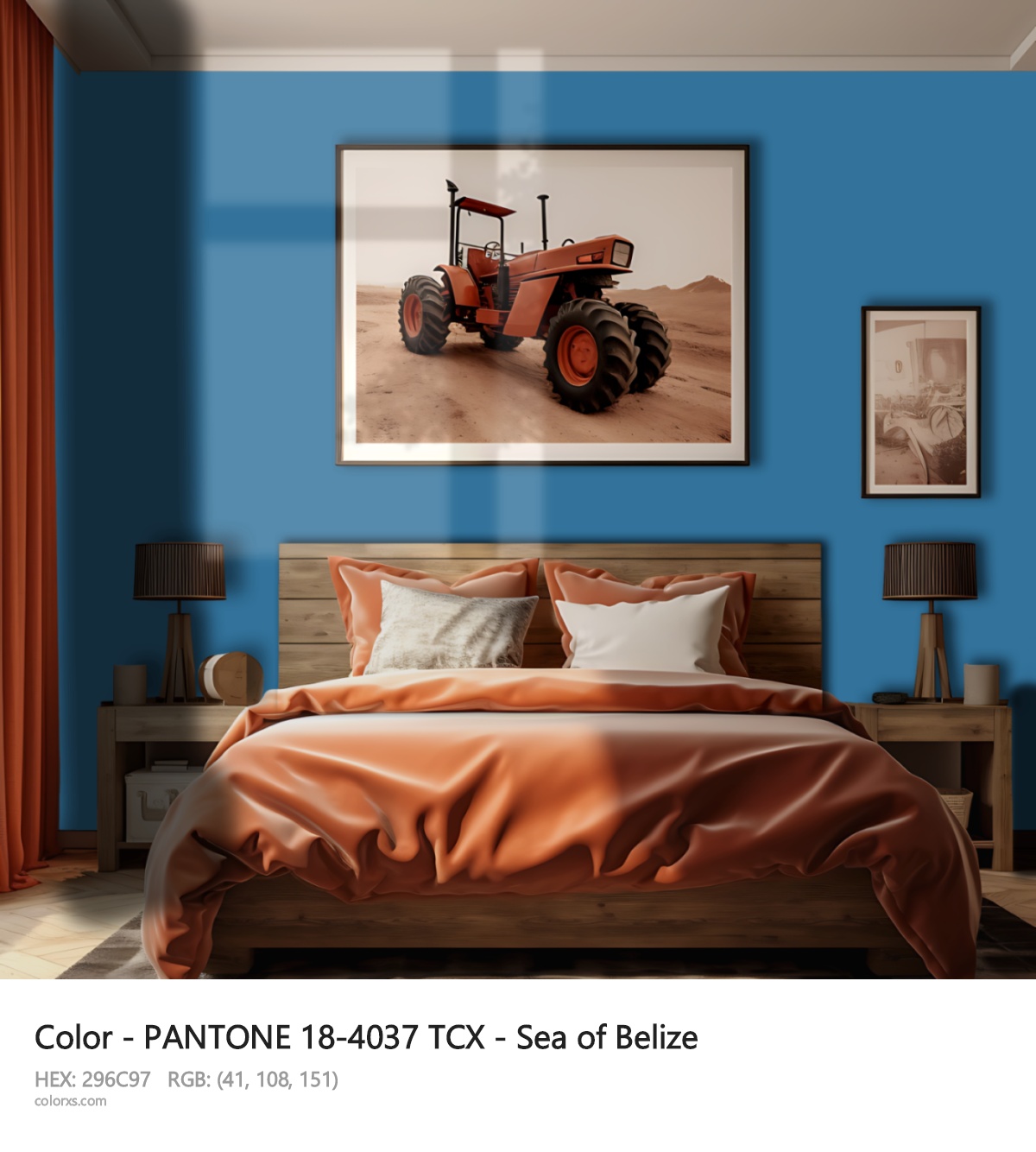 About PANTONE 18-4037 TCX - Sea of Belize color - its meaning and example