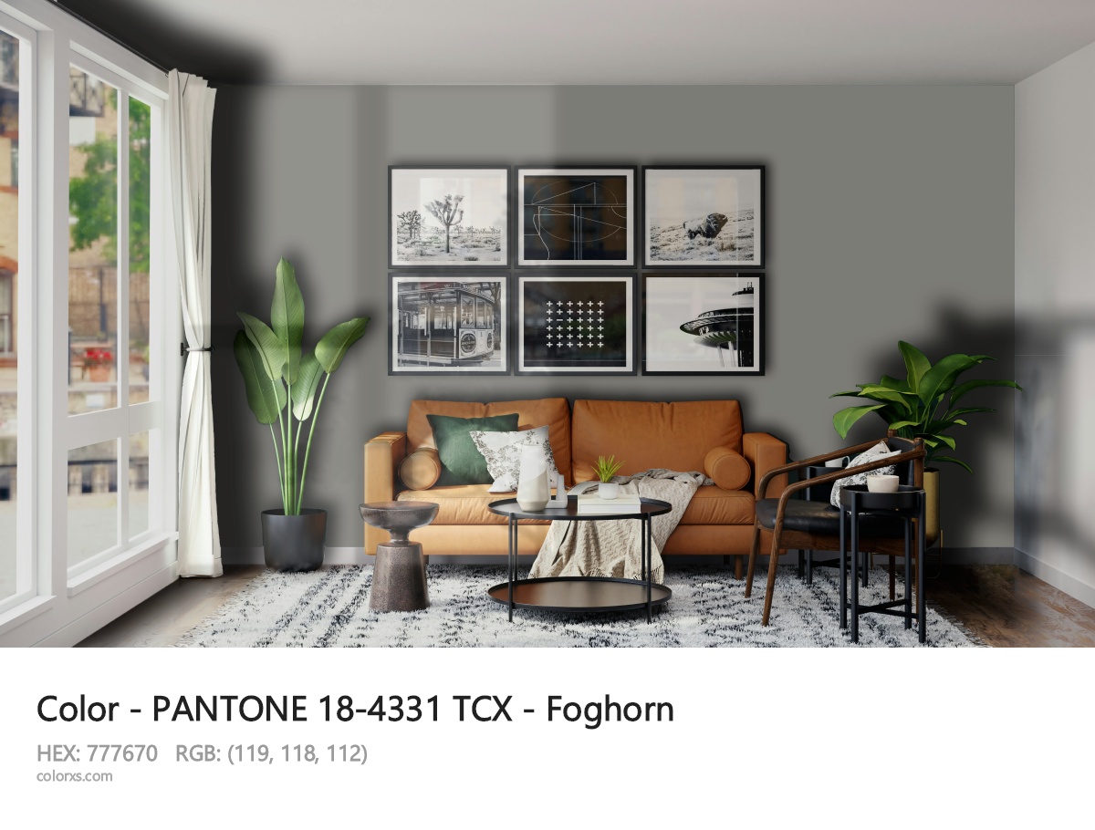 PANTONE 18-4331 TCX - Foghorn CMS modern minimalist living room interior