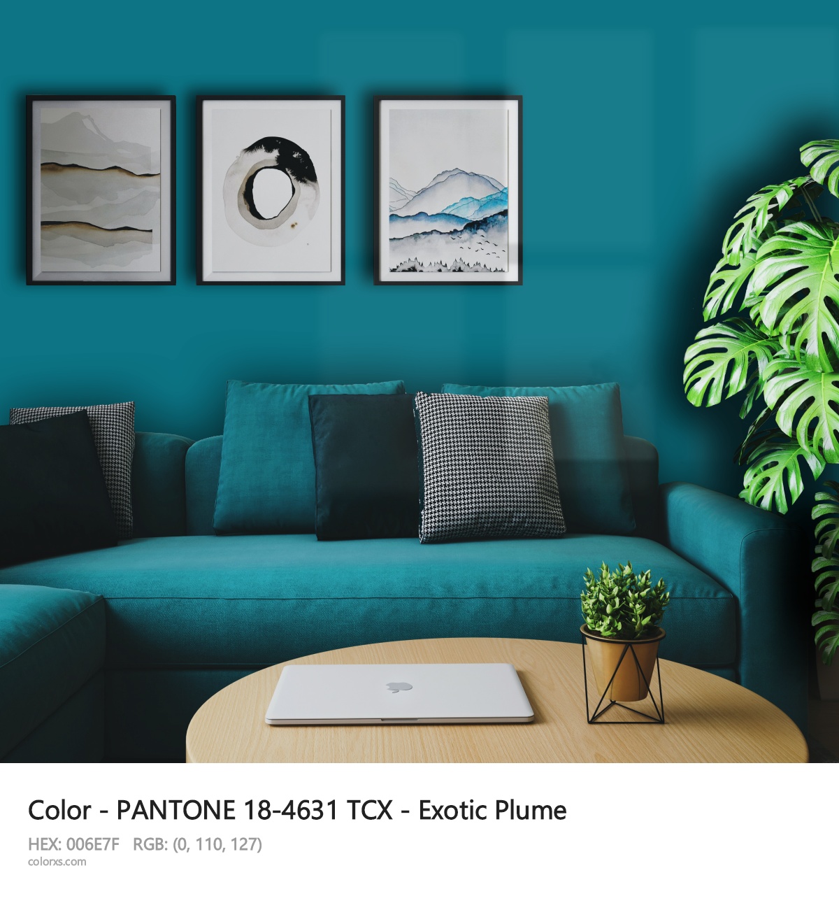About PANTONE 18-4631 TCX - Exotic Plume color - its meaning and example