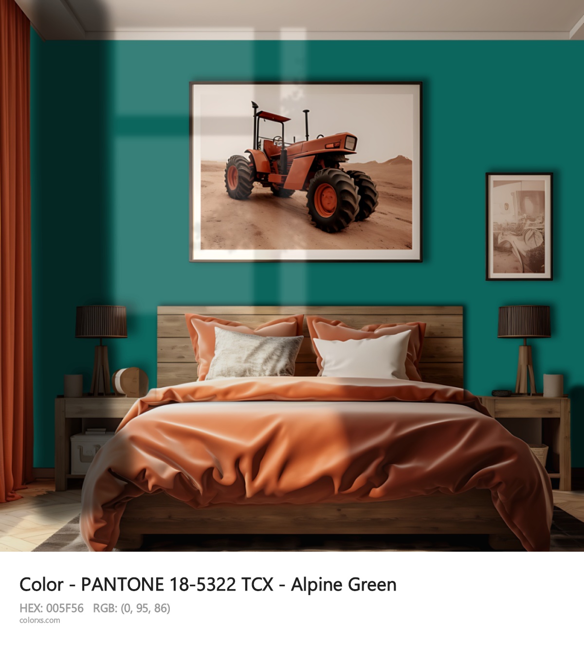 About PANTONE 18-5322 TCX - Alpine Green color - its meaning and example