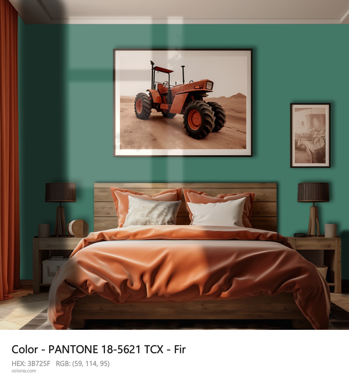 About PANTONE 18-5621 TCX - Fir color - its meaning and example
