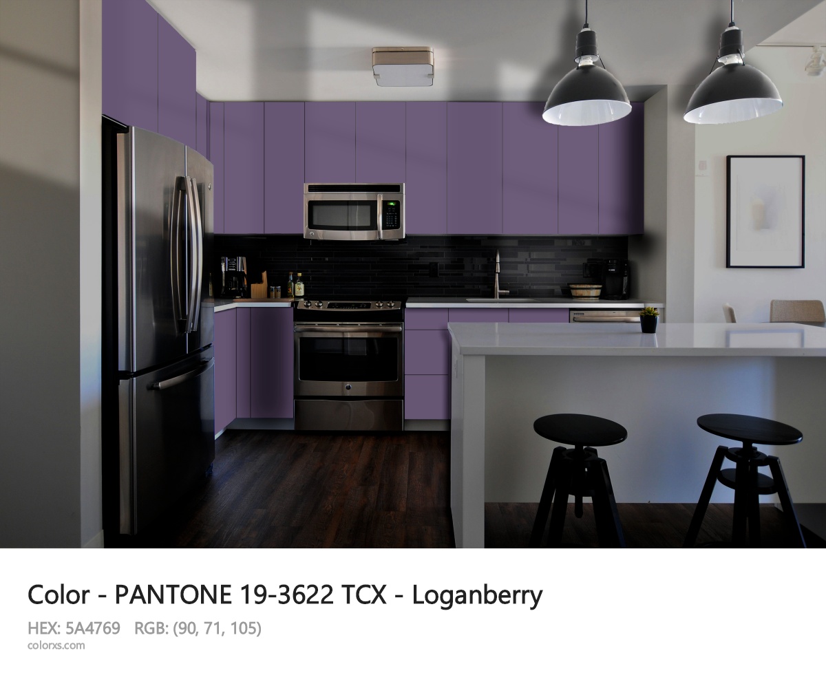 PANTONE 19-3622 TCX - Loganberry CMS modular kitchen design