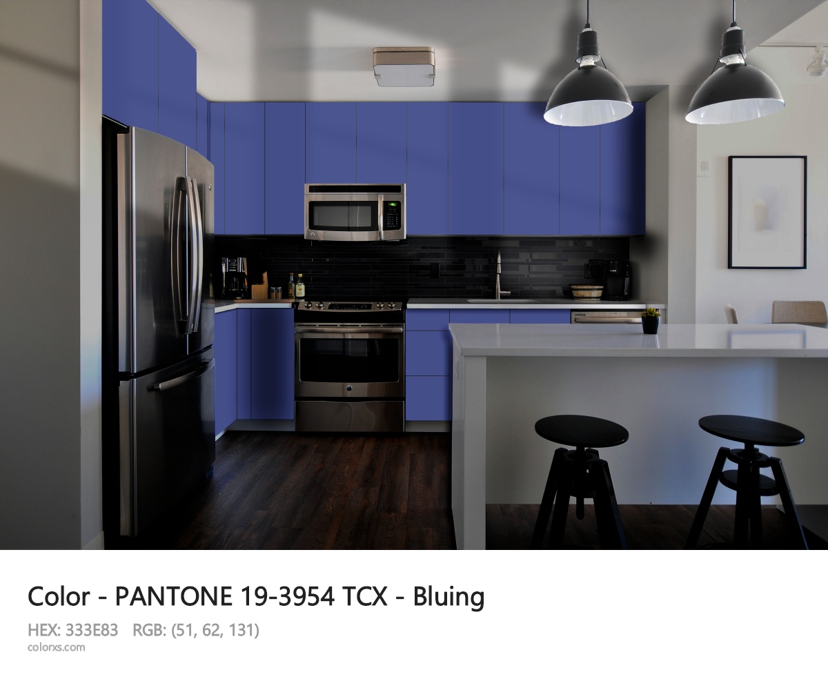 PANTONE 19-3954 TCX - Bluing CMS modular kitchen design