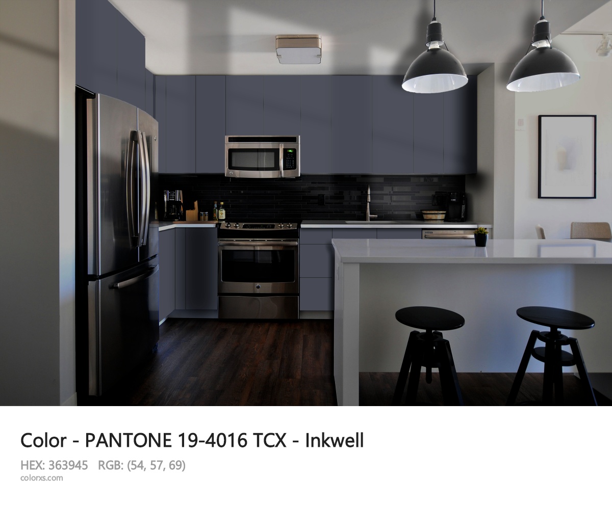 PANTONE 19-4016 TCX - Inkwell CMS modular kitchen design