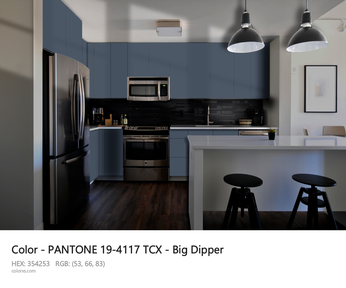 PANTONE 19-4117 TCX - Big Dipper CMS modular kitchen design
