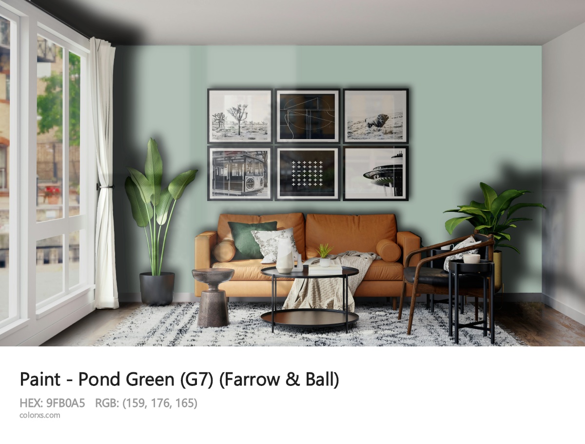 About Pond Green (G7) color - its meaning and example