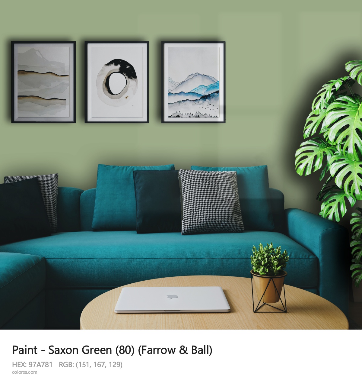 About Saxon Green (80) color - its meaning and example