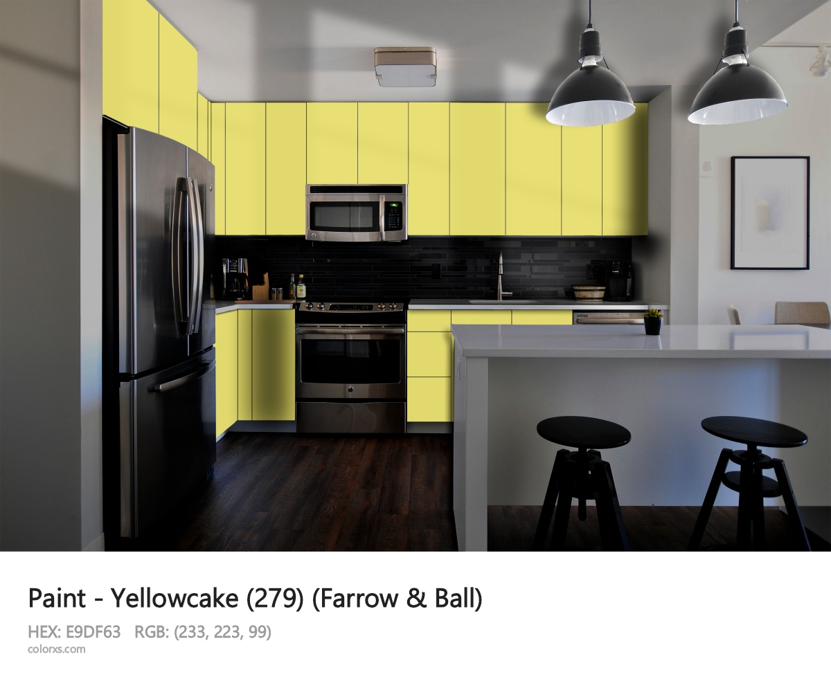 Farrow & Ball Yellowcake (279) Paint modular kitchen design